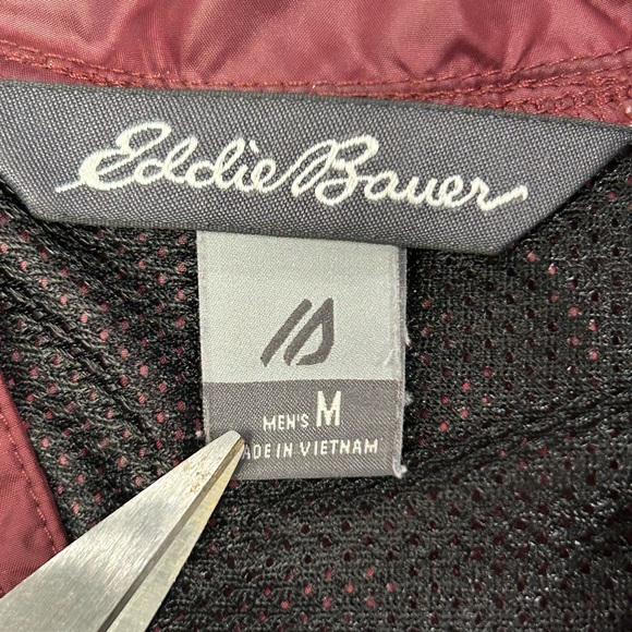 Eddie Bauer Anorak Pullover Lightweight Rain Wind Jacket M - Picture 4 of 5